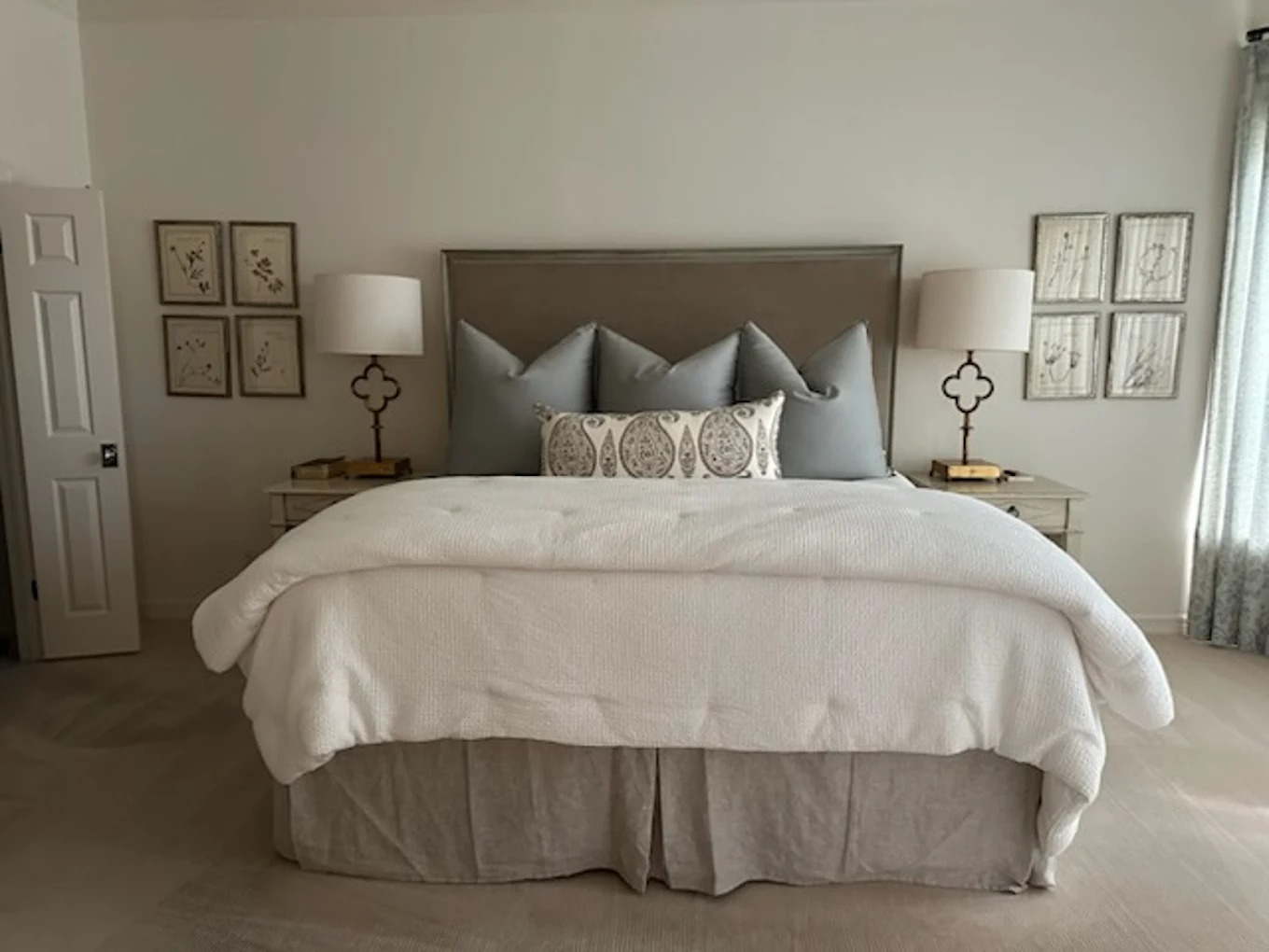 Pristine master bedroom staged and cleaned by Splash Maids in Toronto