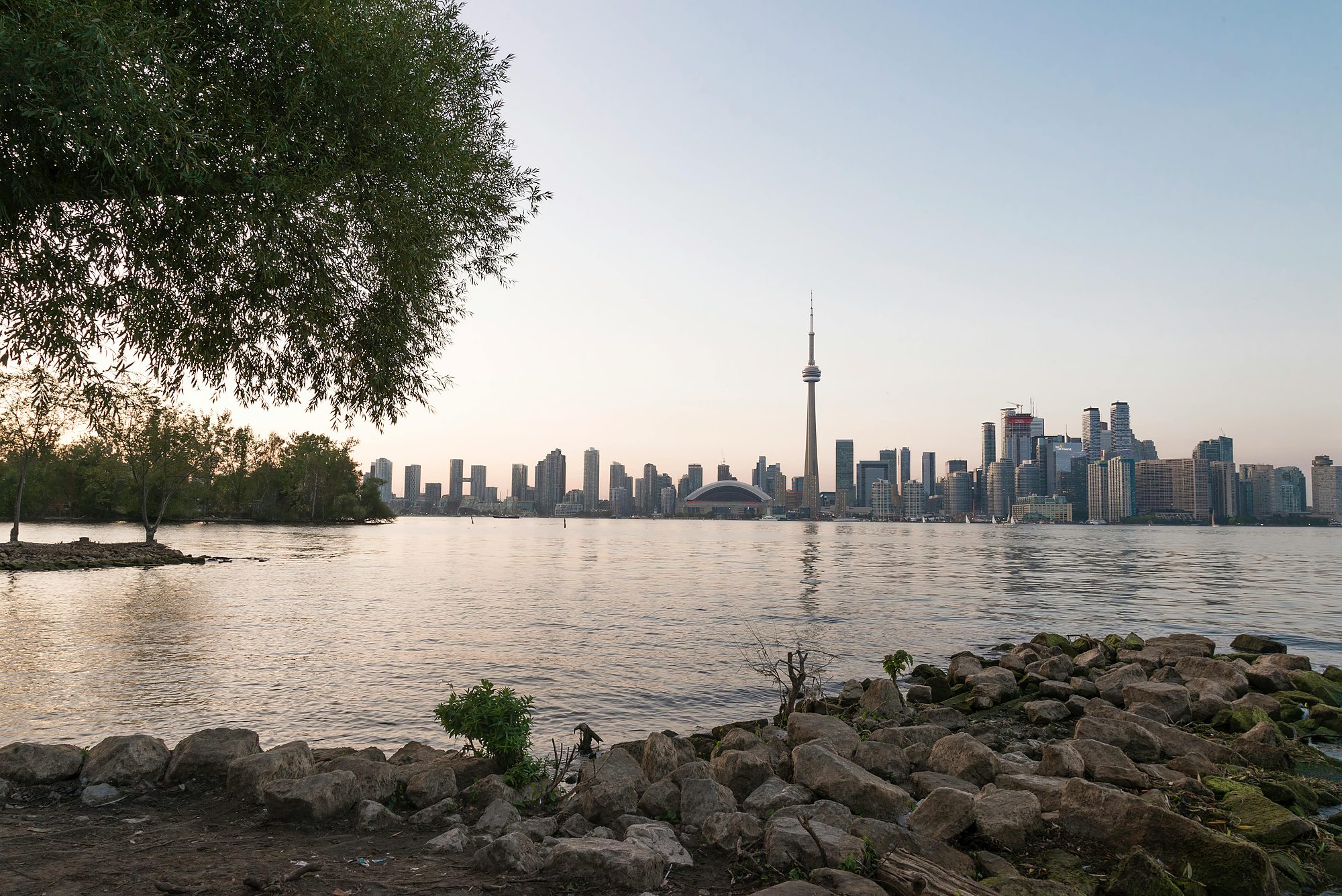 Vaughan residential clean suburbs layout with elegant housing skyline under gorgeous natural warm skies