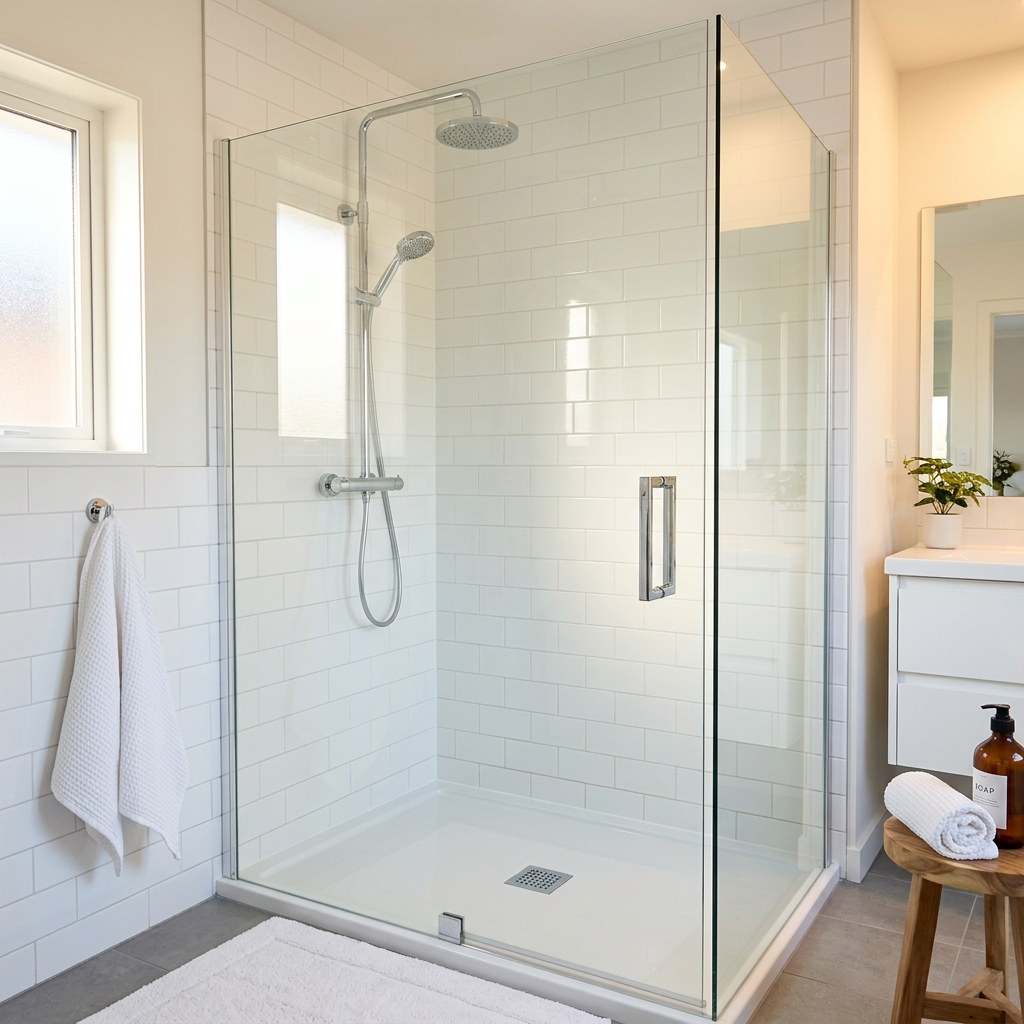 Unclean bathroom shower