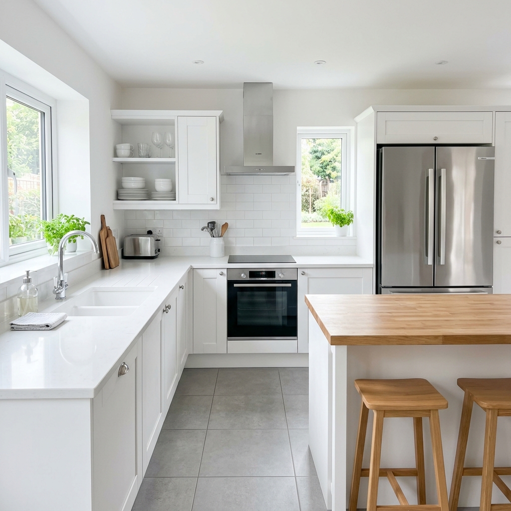 Clean kitchen fridge after Splash Maids service