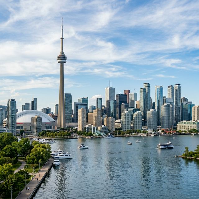 Downtown Toronto skyline featuring the CN Tower