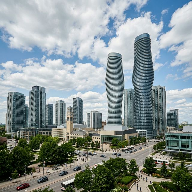 Mississauga square one skyline