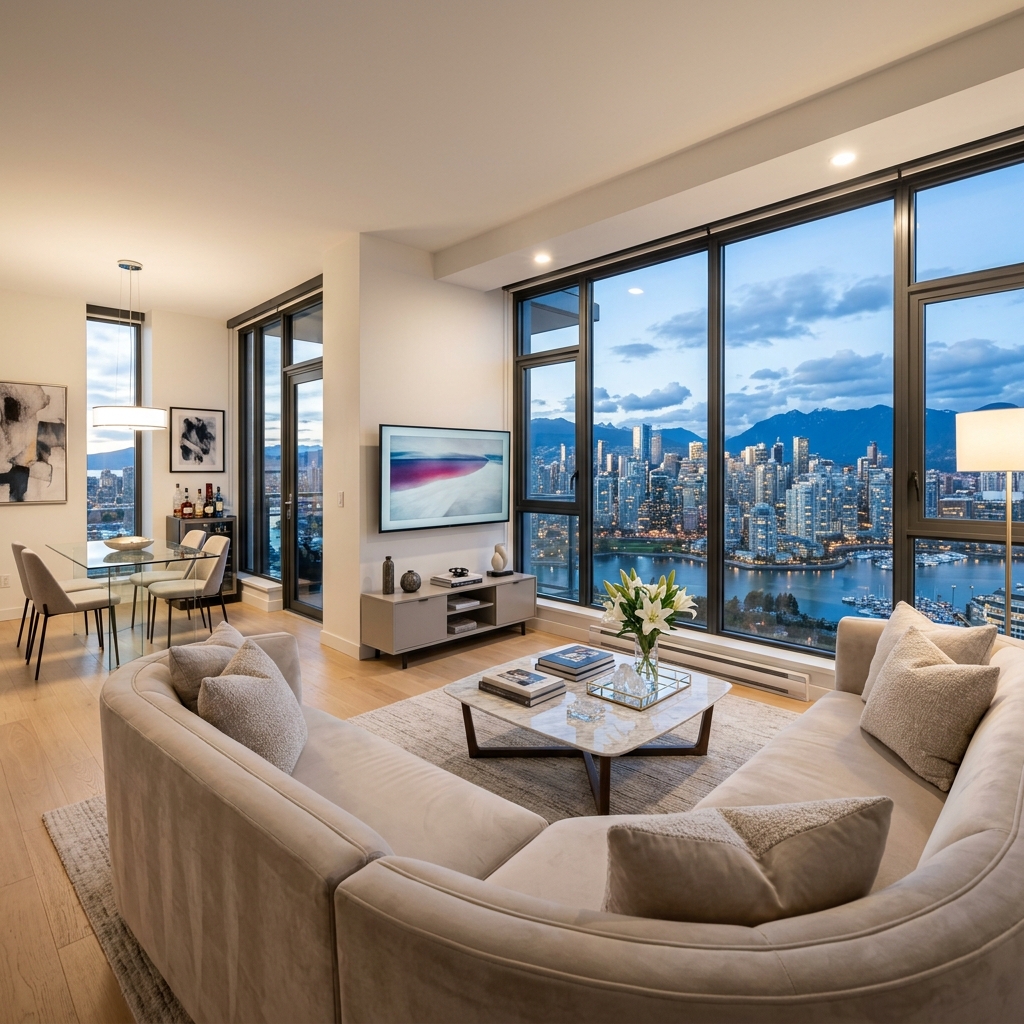 Empty modern apartment ready after move-in move-out cleaning service